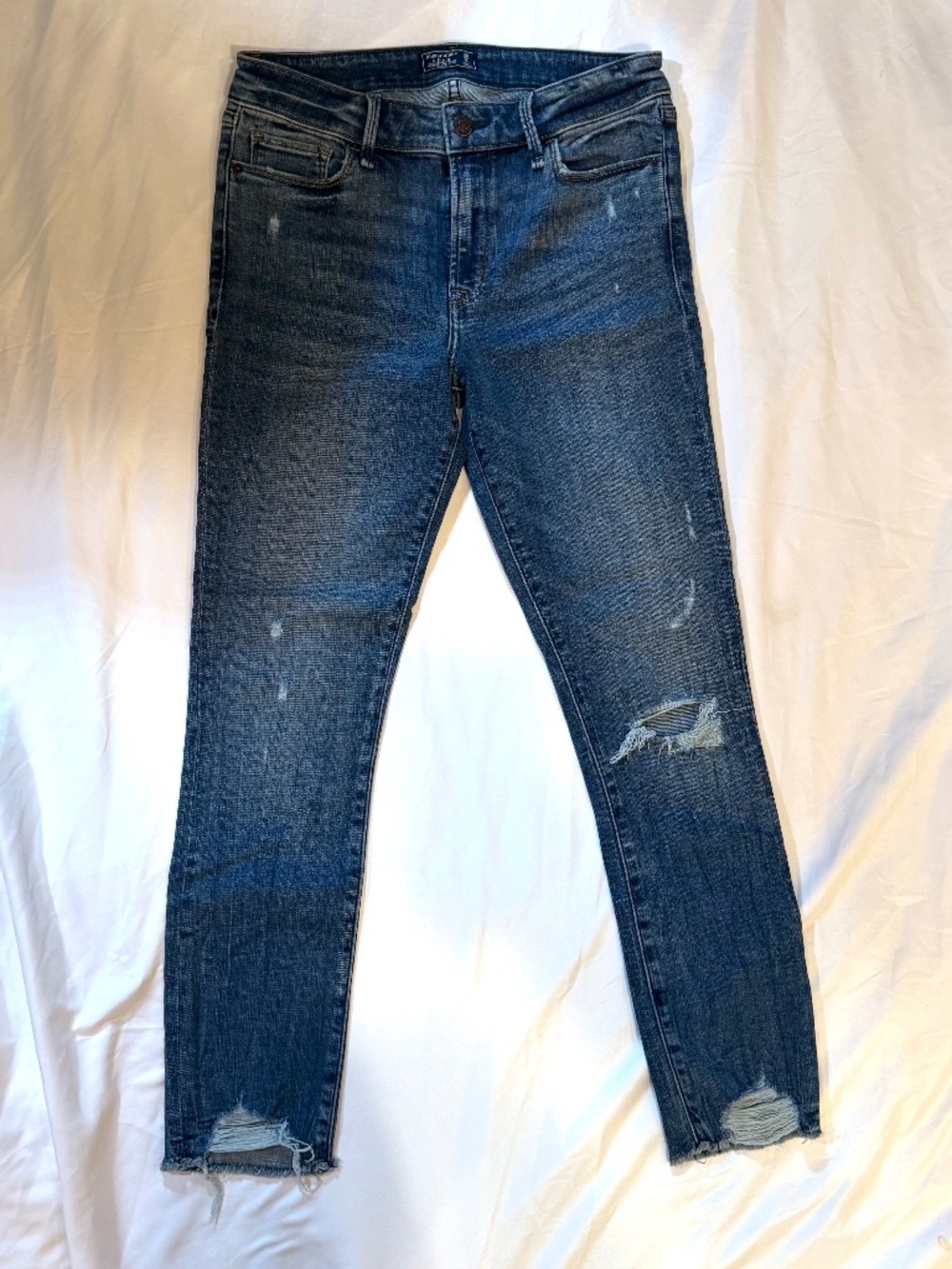 Abercrombie & Fitch Harper Low Rise Ankle, distressed ankle 28/6R